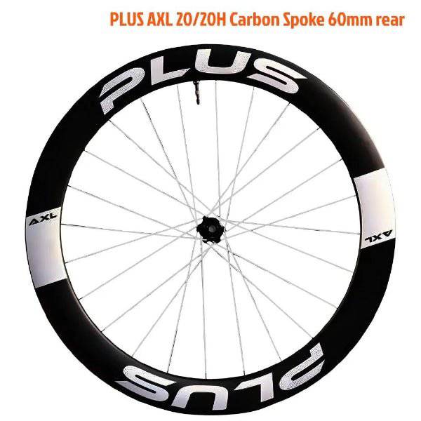 PLUS AXL Carbon Fiber Wheelsets 20/20H Carbon Spokes - PLUS Aero Wheelsets